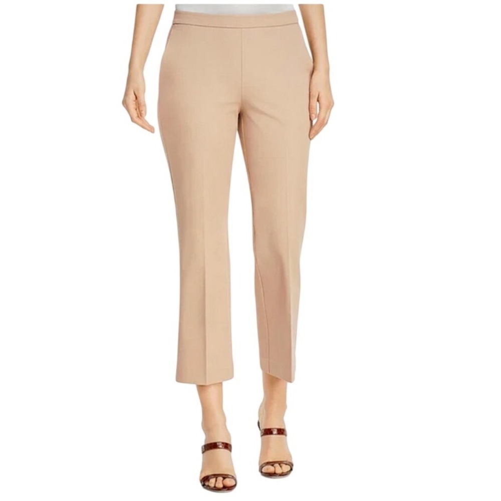 Eileen Fisher Organic Cotton Twill Flare Cropped Pants NWOT $188‎ Size 2
